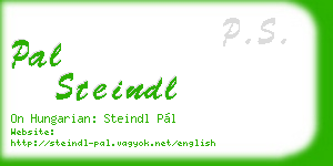 pal steindl business card